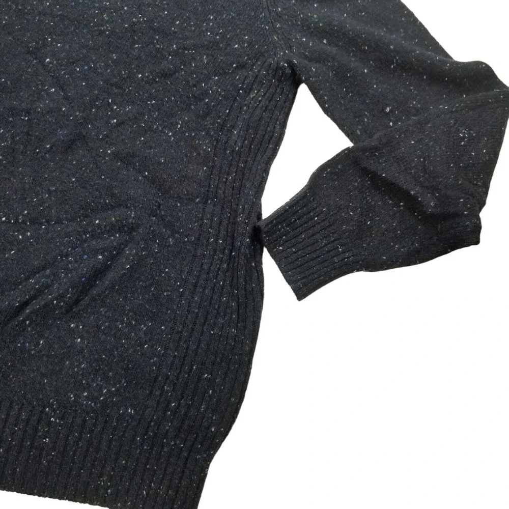 GH Bass Crewneck Sweater Mens L Acrylic Wool Grandpa Pullover Lightweight Blue - Picture 3 of 16